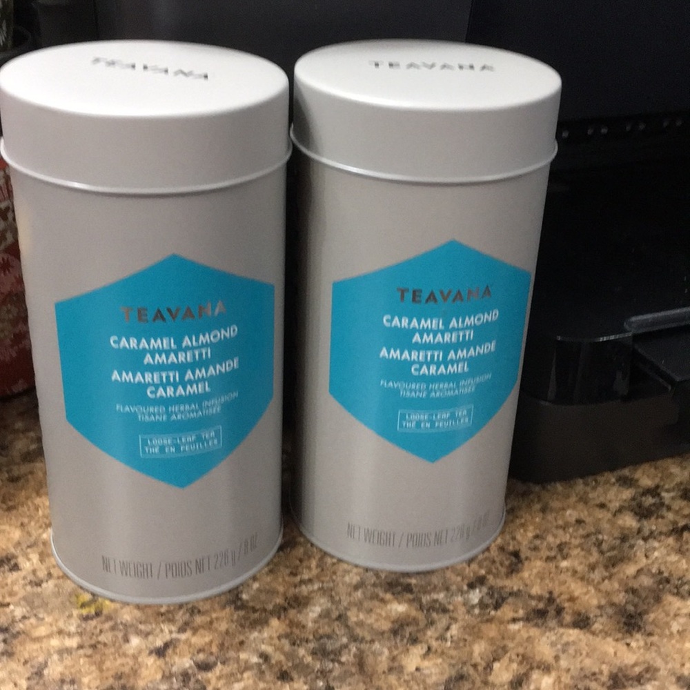Teavana  1  8 oz  New New Carmel Almond Amaretti